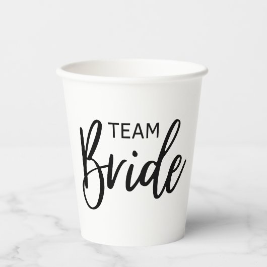 チームブライドブラック 紙コップ (正面)