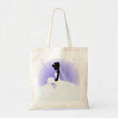 チームブライド結婚ズガウン花嫁ブライダルシルエット トートバッグ (正面)