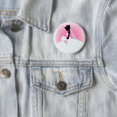 チームブライド結婚ズガウン花嫁ブライダルシルエット 缶バッジ (インサイチュ)