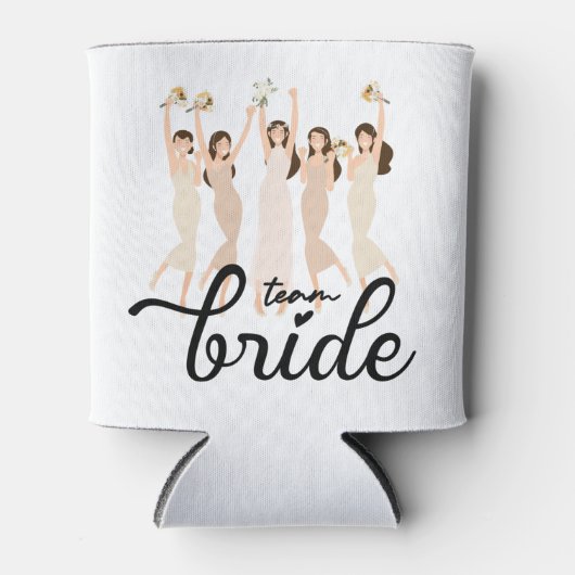 チームブライド結婚バチェロレッテの花嫁 缶クーラー (正面)