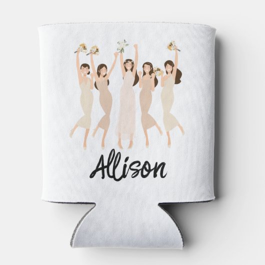 チームブライド結婚バチェロレッテの花嫁 缶クーラー (裏面)