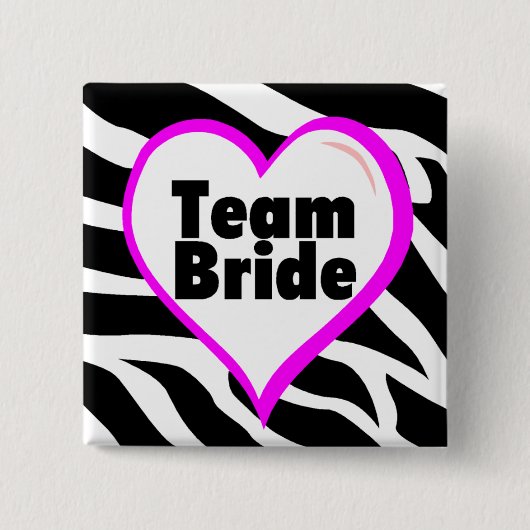 チームブライド縞模様 缶バッジ (正面)
