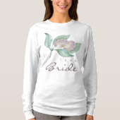 チームブライド青い緑の水の色の葉オリーブ Tシャツ (正面)