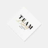 チームブライド2トーン スタンダードカクテルナプキン (角)