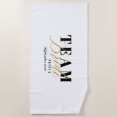 チームブライド2トーン  ビーチタオル (正面)