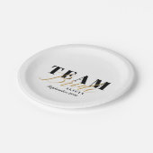 チームブライド2トーン ペーパープレート (アングル)