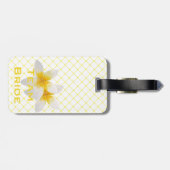 チームブライド |トロピカルフラワー&イエロートレリス ラゲッジタグ (裏面横)