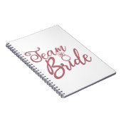 チームブライド – バチェロレッテ結婚ブライダル ノートブック (右側)