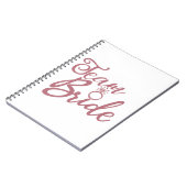 チームブライド – バチェロレッテ結婚ブライダル ノートブック (左側)