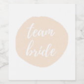 チームブライド – ヘンドゥ/バチェロレッテワインラベル ワインラベル (シングルラベル)