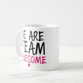 チームブラックピ素晴らしンクの同僚ボスギフト コーヒーマグカップ (正面左)