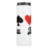 チームブリッジ4枚のカードスーツ タンブラー (裏面)