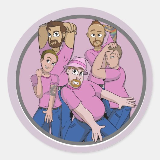 チームブリトニーのステッカー ラウンドシール (正面)