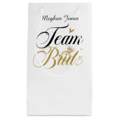 チームブリdsカスタマイズ可能なウェディングパーティー スモールペーパーバッグ (正面)