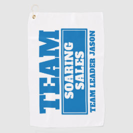 チームブルーカスタマイズネームゴルフチーム建物イベント ゴルフタオル