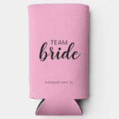 チームブ結婚ライドバチェロレッテ スリム缶クーラー (正面)