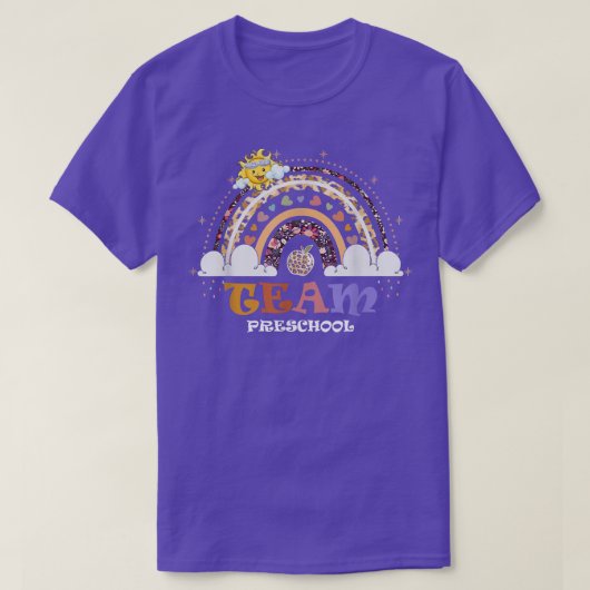 チームプリスクールおもしろい花2年生に戻る  Tシャツ (デザイン正面)