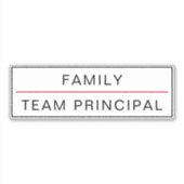 チームプリンシパルカスタマイズ可能ステッカー シール (正面)