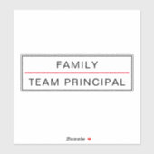 チームプリンシパルカスタマイズ可能ステッカー シール (シート)