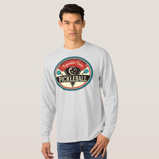 チームプレイヤーのピックルボール Tシャツ (正面フル)