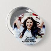 チームプレイヤーカスタムのフォトボタン 缶バッジ (正面&裏面)