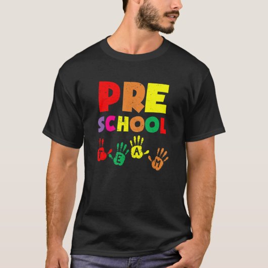 チームプレショールハンドプリントズ新学期 Tシャツ (正面)