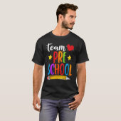 チームプレスクール初日新学期先生K Tシャツ (正面フル)