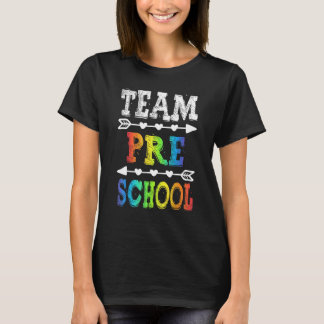チームプレスクール幸せ新学期先生シュトゥーデン Tシャツ