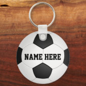 チームプレパーソナライズされたイヤー向けサッカーのギフト キーホルダー (正面)