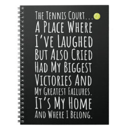 チームプレーヤーのスポーツキッズのための記念テニスギフト ノートブック