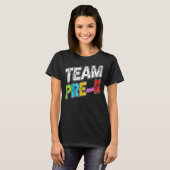 チームプレKアクティビティ建物レトロ旧学生 Tシャツ (正面フル)