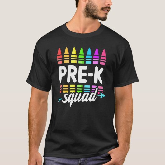 チームプレK分隊先生学生新学期 Tシャツ (正面)