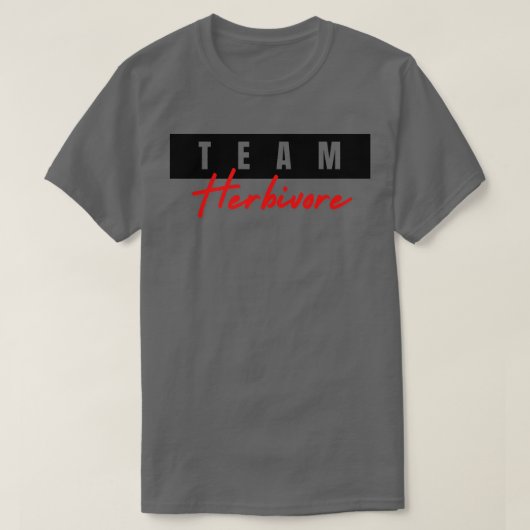 チームヘルビヴォアベジタリアンビーガンヘルビヴォア，ビーガン Tシャツ (デザイン正面)