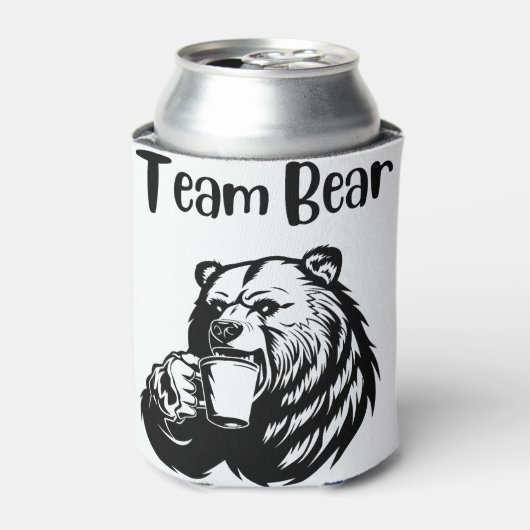 チームベア 缶クーラー (缶正面)