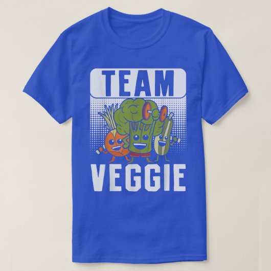 チームベジエビーガンベジタリアン野菜植物基地 Tシャツ (デザイン正面)