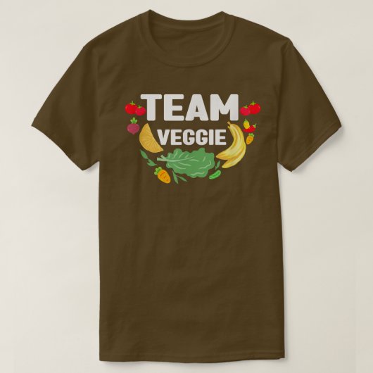 チームベジエベジタリアンビーガンビーガニズム1339 Tシャツ (デザイン正面)