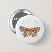 チームベビーガールエレガントバタフライ性発現 缶バッジ (正面&裏面)