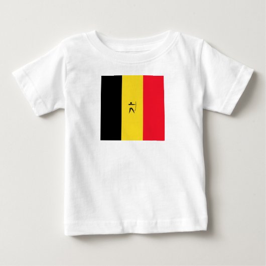 チームベルギーアーチェリー ベビーTシャツ (正面)