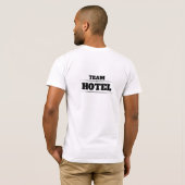 チームホテル Tシャツ (裏面フル)