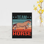 チームホース引用文馬物乗馬 カード (黄色い花)