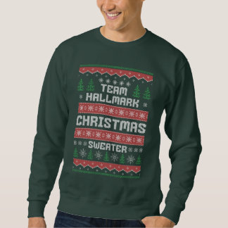チームホールマーク醜いクリスマスセーター スウェットシャツ