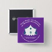 チームボタン – 正方形 缶バッジ (正面&裏面)