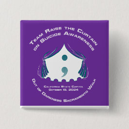 チームボタン – 正方形 缶バッジ