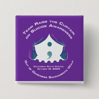 チームボタン – 正方形 缶バッジ