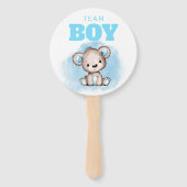 チームボーイまたはチームガールジェンダー投票ファンを明らかにする ハンドファン (裏面)