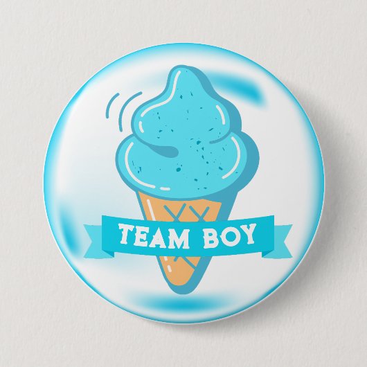 チームボーイアイスクリーム性別の表示 缶バッジ (正面)