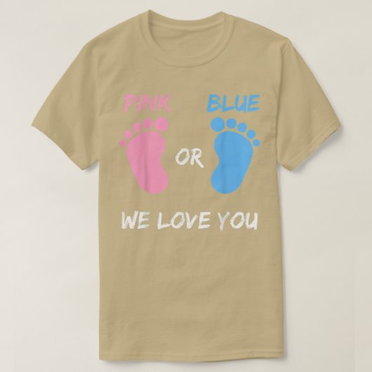 チームボーイガールジェンダーがギフトを明らかにする Tシャツ (デザイン正面)