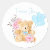 チームボーイジェンダーがパーティー投票を明らかにする ラウンドシール (正面)