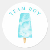 チームボーイジェンダーがパーティー投票を明らかにする ラウンドシール (正面)