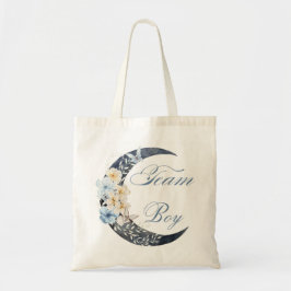 チームボーイジェンダーが月の赤ちゃんシャワーを明らかにする トートバッグ
